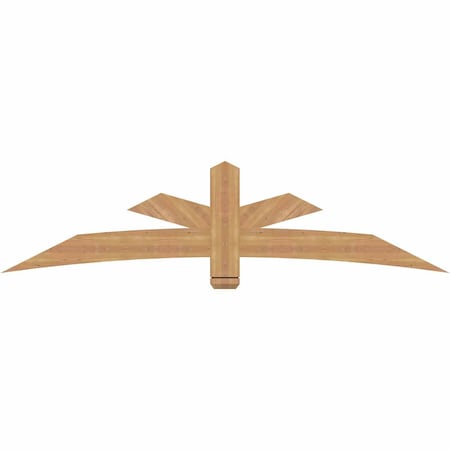 Ekena Millwork Alberta Smooth Timber Gable Bracket, Western Red Cedar, 84"W x 21"H x 1 1/2"D x 5 1/2"F, 6/12 Pitch GBW084X21X0206ALB00SWR